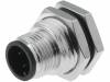 LTW12-03PMMP-SF8001, Гнездо; М12; PIN:3; "папа"; код A-DeviceNet / CANopen; THT; IP68, Amphenol
