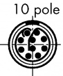 PHG.1B.310.CLLD62 Разъем кабеля, серии B 10 штырьков Число полюсов=10