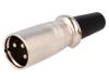 XLR-3W, Вилка; XLR; "папа"; PIN:3; прямой; на провод, Ninigi