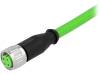 21349300477075, Вилка; M12; PIN: 4; "мама"; код D-Ethernet; 7,5м; изоляция: TPU, Harting