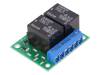 2-CH SPDT RELAY CARRIER WITH 12VDC RELAY, Модуль: реле; Каналы: 2; 12ВDC; макс.250ВAC; 10А; штыревой,винтовой, POLOLU