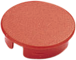 A4123002, Cover without line 23 mm red, OKW