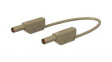 28.0124-07527 Test Lead, Brown, 750mm, Gold-Plated
