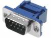 DSF09LC, Вилка; D-Sub; PIN:9; "папа"; IDC; на шлейф; UNC4-40; 1,27мм, CONNFLY