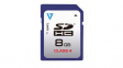 VASDH8GCL4R-2E Memory Card 8GB, SDHC, 10MB/s, 4MB/s
