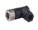 A008.03.01.112.001.0000, M8A-Code 3 Pin Female 90° - Field Attachable - 3x0.50 mm2 max., Nemus
