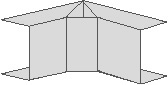 Z651310WS, Inner corner 130 mm 65 mm, Demira