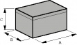 1590LB Универсальный корпус Металлик, матовый 50.5 x 50.5 x 31 mm Алюминий