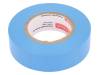 N-12 PVC TAPE 19MMX20M BLUE, Лента: электроизоляционная; W:19мм; L:20м; D:0,15мм; синий; 220%, PLYMOUTH