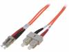 DK-2532-10, Световодный патч-корд; OM2; LC/PC, SC/PC; 10м; LSZH, DIGITUS