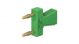 63.9354-25 Jumper Plug diam. 2mm Green 10A 70V Gold-Plated