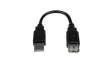 USBEXTAA6IN Extension Cable USB-A Plug - USB-A Socket 152mm USB 2.0 Black