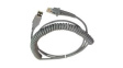 CAB-524 USB-A Cable, Coiled, 2.4m, Suitable for PD8300/PD8500/PD9500/PM9300