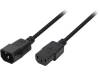 CP091, Кабель; IEC C13 "мама", IEC C14 "папа"; 1,8м; черный; 10А; 250В, LOGILINK
