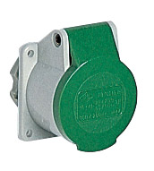PB 16022 PI, PB...PI, sockets, bulkhead mounting housings, straight, extra-low voltage, ILME