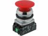 NEF30-DCXY Переключатель: кнопочный; 1; NC + NO; 30мм; красный; IP56; -15?30°C