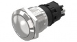 82-5172.1000 Pushbutton Switch, 1CO, Momentary Function, Silver