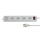 KF-SB-4KU, Power strip + USB 4 Type 12 - 1.4 m, Maxxtro