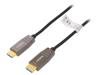 AK-330126-100-S Кабель; HDCP 2.2,HDMI 2.1,оптический; 10м; черный