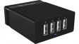 IB-CH402 4-Port USB quick charge device, 63 x 27 x 73 mm, 125 g