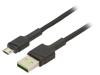 KABGC11 Кабель; USB 2.0; вилка USB A,вилка micro USB B; 2м; черный