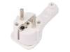 W-97615, Разъем: питания AC; вилка; Конфиг.выводов:2P+PE; белый; 250ВAC, PLASTROL