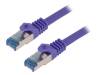 CQ309VS Patch cord; S/FTP; 6a; многопров; Cu; LSZH; фиолетовый; 10м