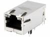0826-1X1T-GH-F, Гнездо; RJ45; PIN:8; экранированный, со светодиодом; THT; угловой, BEL FUSE