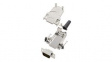 DTZF09-HDP15-K DE-15 Plug HD D-Sub Connector Kit, Zinc Backshell