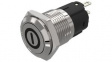 82-5151.1000.B001 Pushbutton Switch, 1CO, Momentary Function, Silver