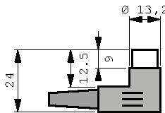 MAWI 30 B, Вилка; DIN; "папа"; PIN:3; Конфиг.выводов:180°; угловой 90°; пайка, Hirschmann