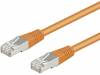 F/UTP5-CCA-075OR Patch cord; F/UTP; 5e; многопров; CCA; ПВХ; оранжевый; 7,5м