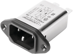 FN92331006, Power inlet with filter 10 A 250 VAC, Schaffner