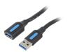 CBHBD Кабель; USB 3.0; гнездо USB A,вилка USB A; никелированные; 0,5м