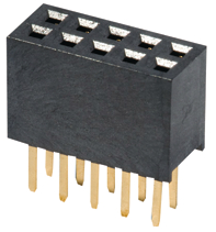 20021311-00012T4LF, Socket housing THT 12P, FCI (Amphenol FCI, AFCI))