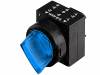 3SB3001-2EA51, Переключатель: поворотный; 1; 22мм; синий; IP65; -25?70°C; O22,5мм, Siemens