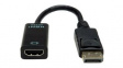 12993139 Video Cable Adapter, DisplayPort Plug - HDMI Socket 150mm