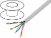 U/UTP5E-FCCA-100, Кабель; U/UTP; 5e; многопров; CCA; 4x2x26AWG; ПВХ; серый; 100м, Goobay