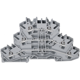 2002-3208, Three-tier terminal L grey 0.25...2.5 mm2, Wago