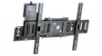 60-600-009 Single Monitor Wall Mount with CPU Holder, 100x100/75x75/200x200, 47.6kg, Black