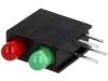 L-710A8EB/1I1GD LED; в корпусе; красный/зеленый; 3мм; Кол-во диод: 2; 20мА; 40°