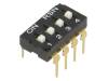 DI-04, Переключатель: DIP-SWITCH; Кол-во секций:4; ON-OFF; 0,05A/12ВDC, Ninigi
