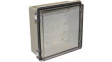 CHDX8-329C X8 Heavy Duty Hinged Enclosure, ABS, Transparent Lid, 210 x 210 x 100 mm, IP66/6