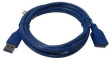 RND 765-00253 USB Cable USB-A Plug - USB-A Socket 2m USB 3.0 Blue