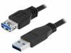 CU0043 Кабель; USB 3.0; гнездо USB A, вилка USB A; никелированные; 3м