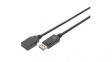 AK-340200-020-S Video Cable, DisplayPort Plug - DisplayPort Socket 2m