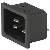 4793.5000.21, Flush-type device plug C20 Snap-in, Schurter