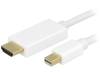 CV0056 Кабель; вилка mini DisplayPort, вилка HDMI; 2м; белый