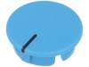 A4110106, Заглушка; ABS; синий; распорным стержнем; Указатель: черный, OKW