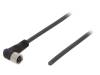 SAIL-M8BW-3-10U, Соединительный кабель; M8; PIN: 3; угловой; 10м; вилка; 60ВAC; 4А, Weidmuller